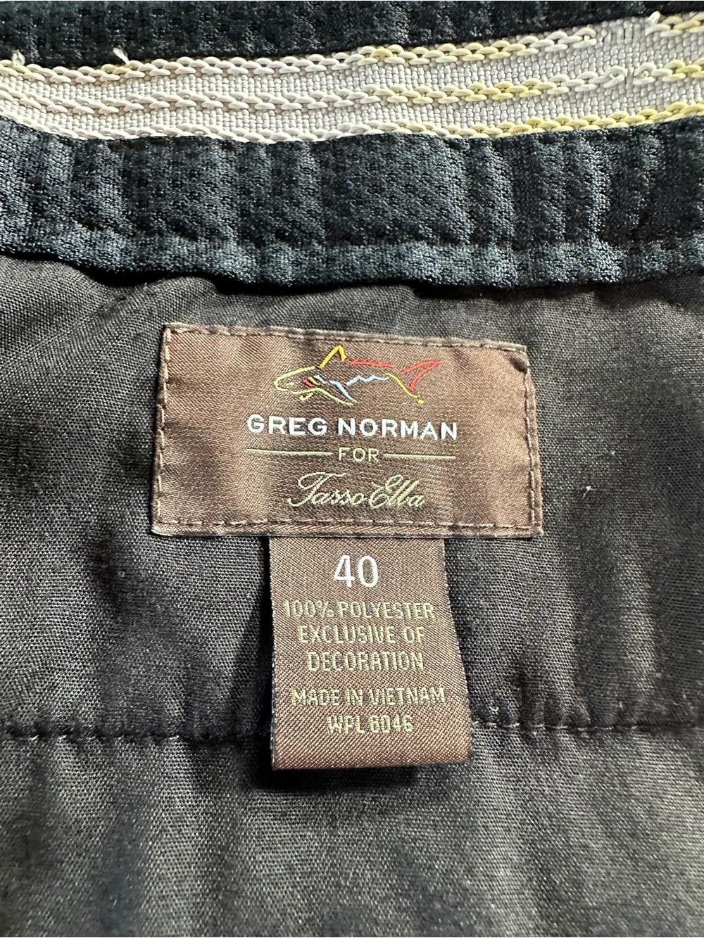 Greg Norman Collection Tasso Elba Black Flat-Front Performance Shorts 40 - Picture 2 of 12